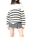 Picture of OFF SHOULDER STRIPED SWEATER