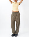 Picture of HILL CROP GREEN PARACHUTE PANTS