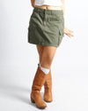 Picture of FADED GREEN CARGO MINI SKIRT