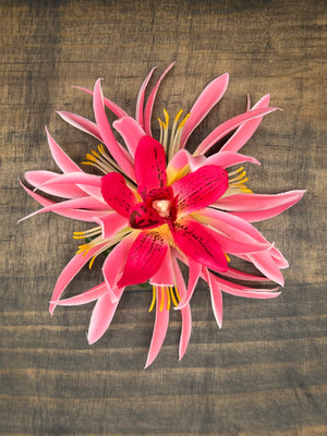 Flower Hair Clip - Fleur De Lei