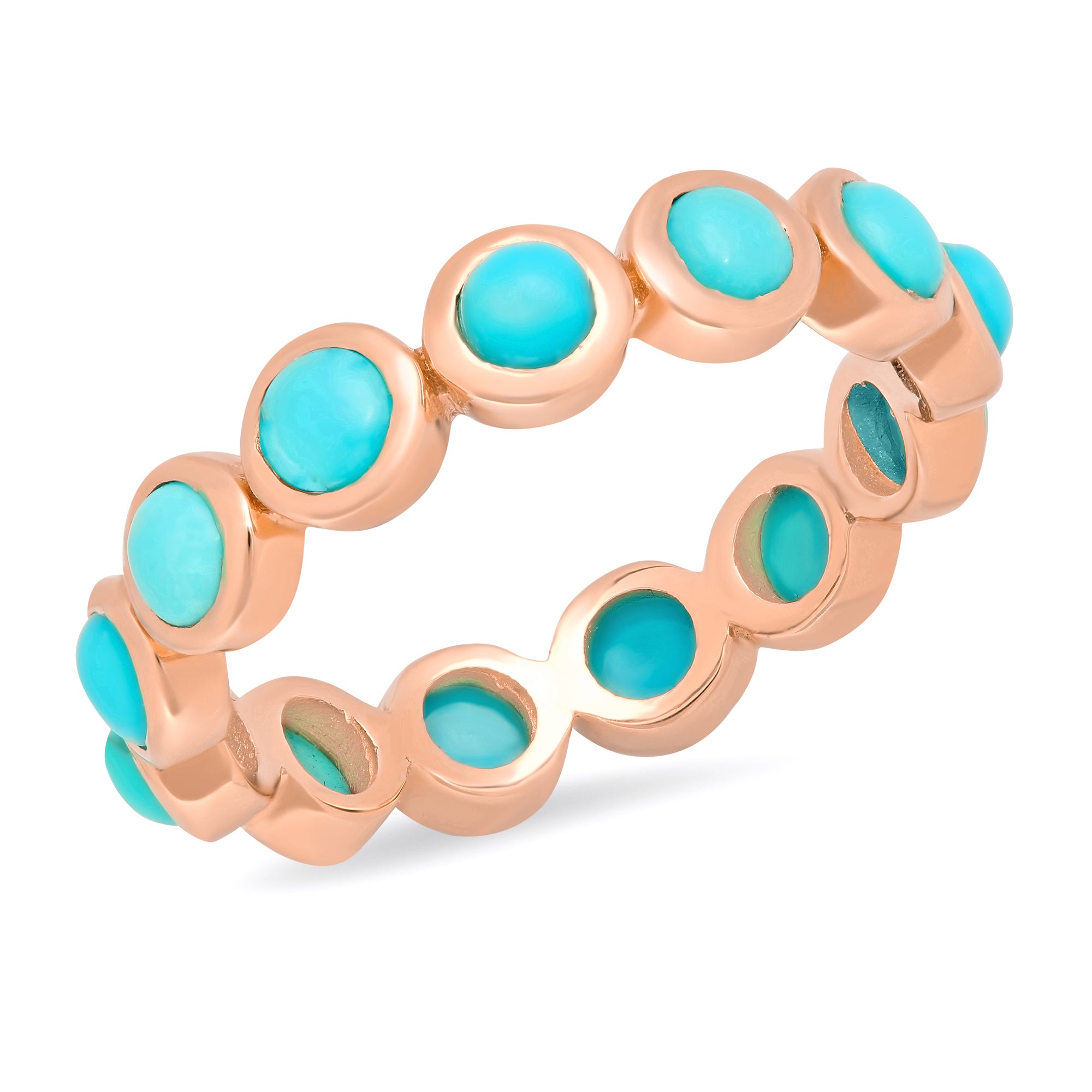 Small Turquoise Eternity Band