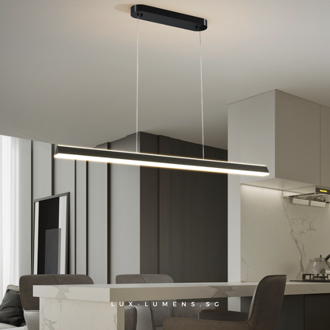 linear pendant lighting for dining room