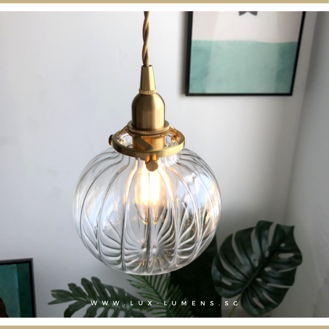 glass hanging pendant light