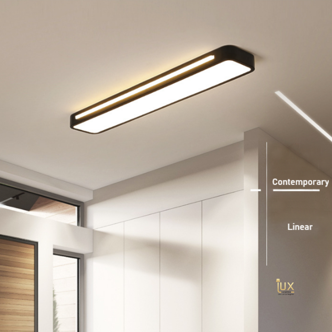 modern fluorescent ceiling light