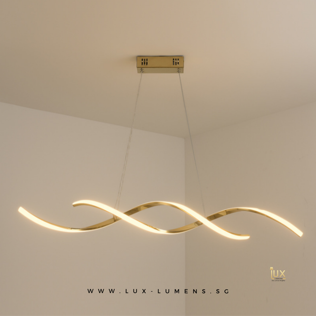 gold led pendant light