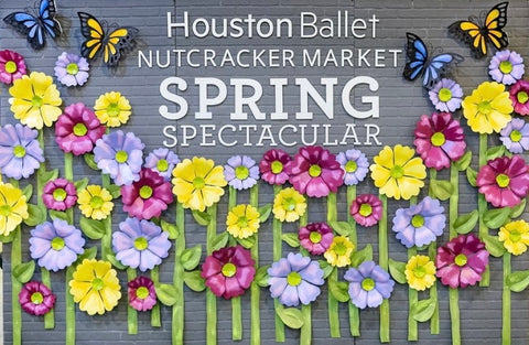 Houston Ballet Spring Nutcracker Market floral art display