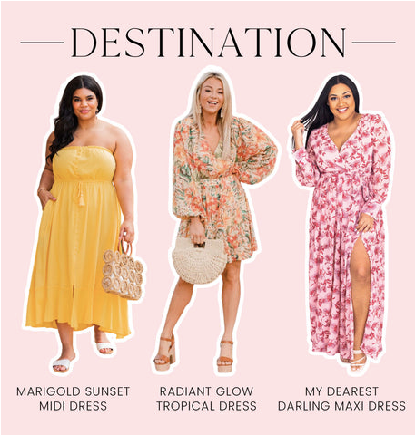 Destination resort dresses and outfits from pinklily.com