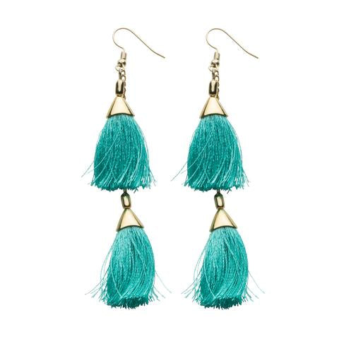 MINT TASSEL EARRINGS – The Dressing Vroom Mobile Boutique