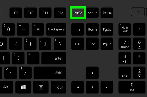 כפתור PRTSC לצילום מסך במחשב