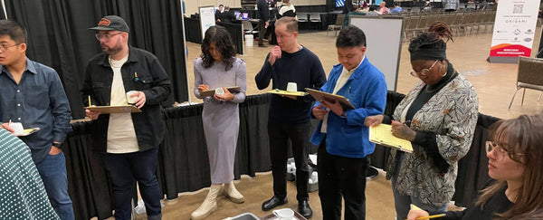 scoring coffee at the brewers cup