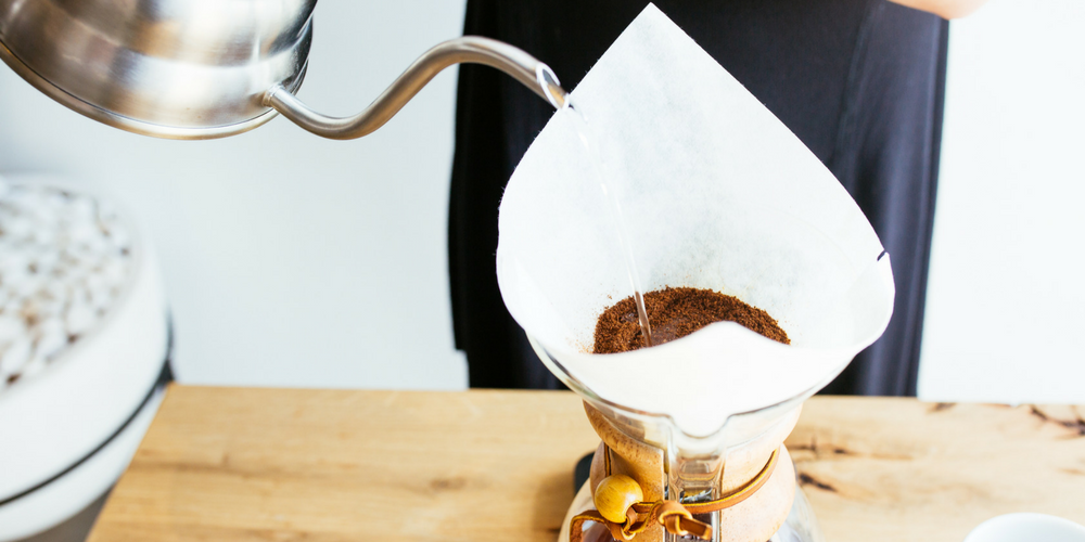 perfect pour over coffee with a chemex