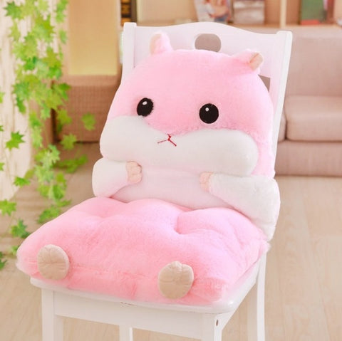 Cartoon Cute Hamster Seat Cushion Throw Pillows PP Cotton Home Decor Chair  Cushion Kawaii Plush Toys For Kids Christmas Gifts