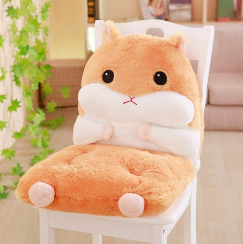 Hamster Seat Cushion Indoor Office Chair Pillow for Bedroom Study Room Dorm