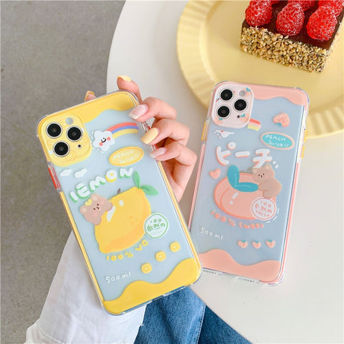 Strawberry Milk iPhone Case Kawaii iPhone Case Aesthetic -  Sweden