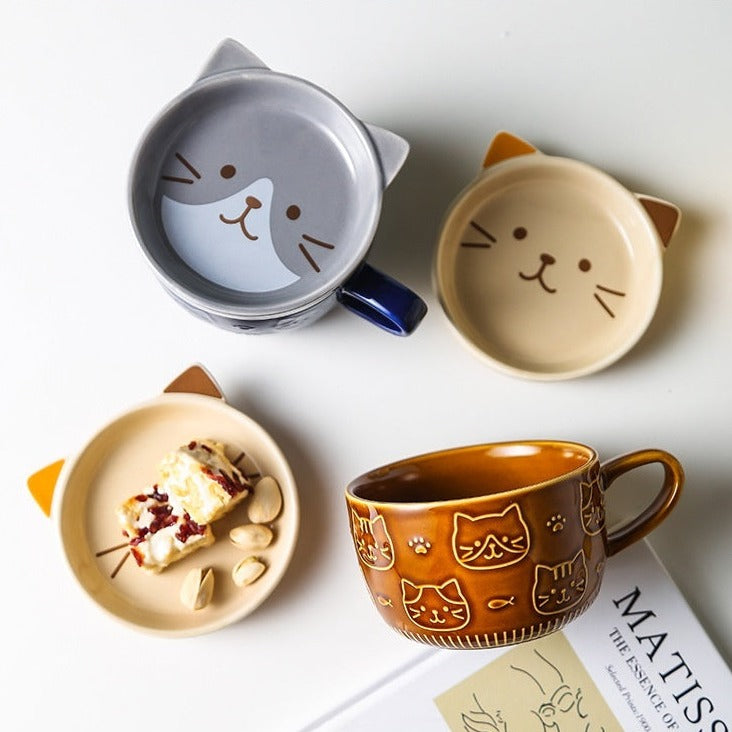 Kawaii Animal Ceramic Breakfast Mug