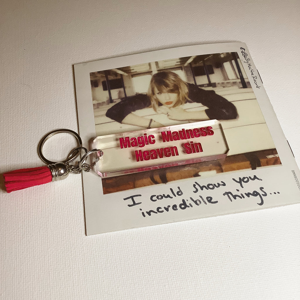 Taylor Swift Folklore and Evermore Keychains – Three Bears Design Studio