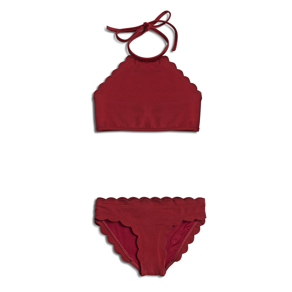 maroon bathing suits