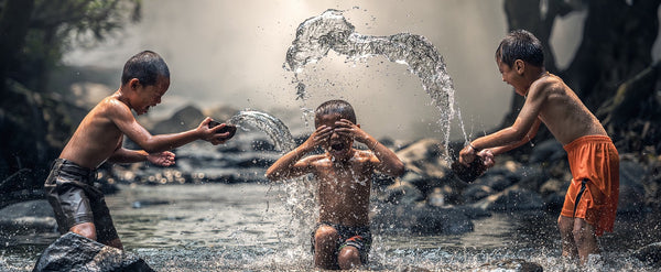 Water Playing Children