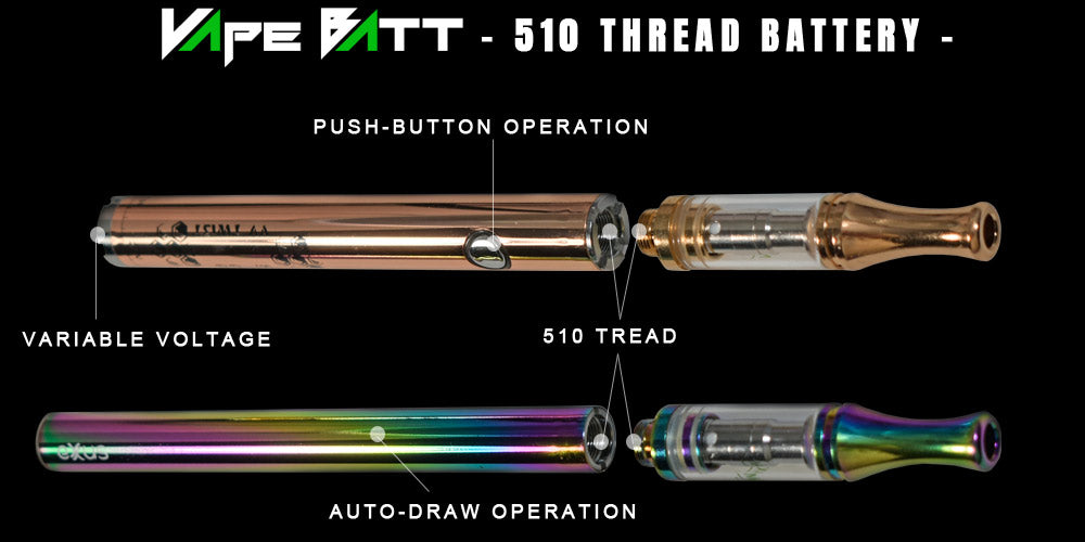 510 Thread Battery and Vape Pen Elements