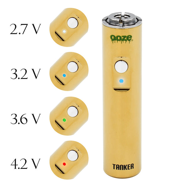 Ooze Tanker - 650 mAh Flex Temp Vape Battery - Ice Pink