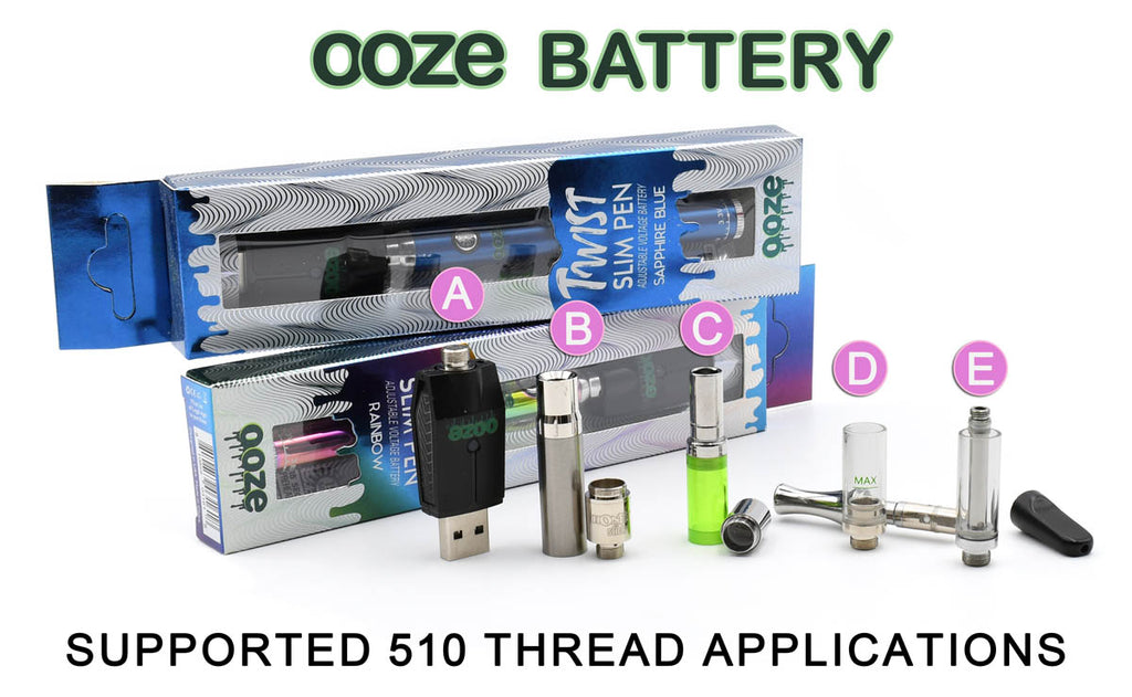 What Applications are supported by Ooze 510 Battery