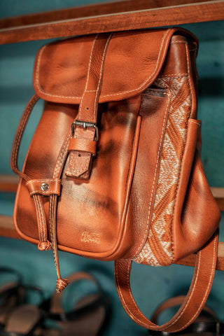 Leather backpack - AURA MAYA