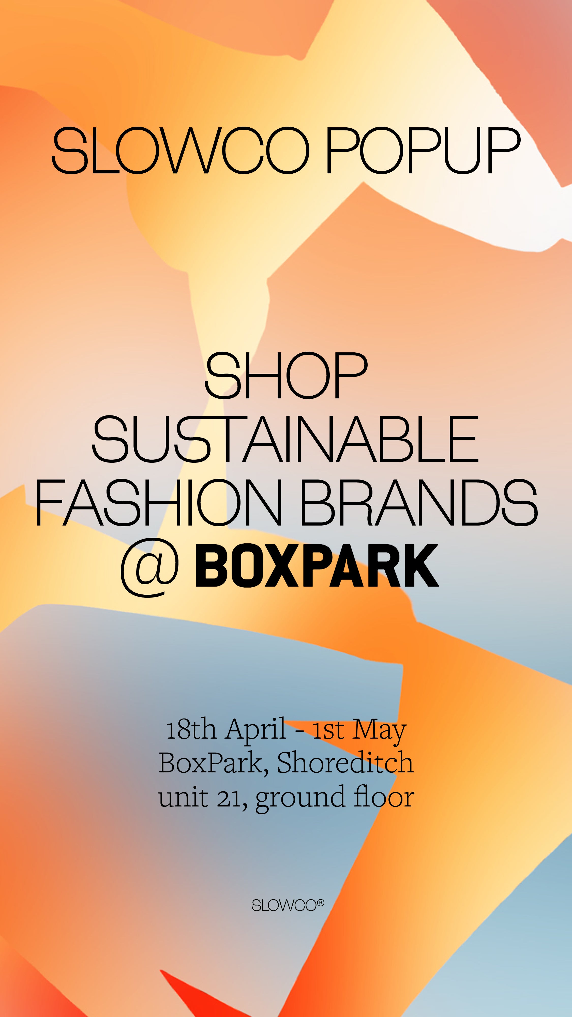 Advert for boxpark event