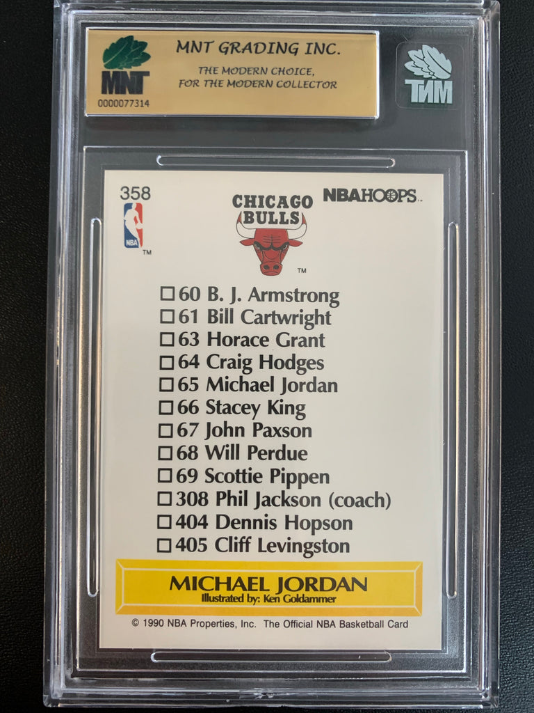 1990-91 NBA HOOPS BASKETBALL #358 - MICHAEL JORDAN CHICAGO BULLS CHECK ...
