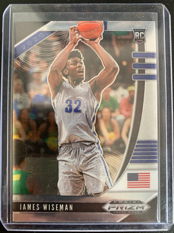 James Wiseman RC 2020-21 Panini Prizm Base Rookie Card #268 Golden