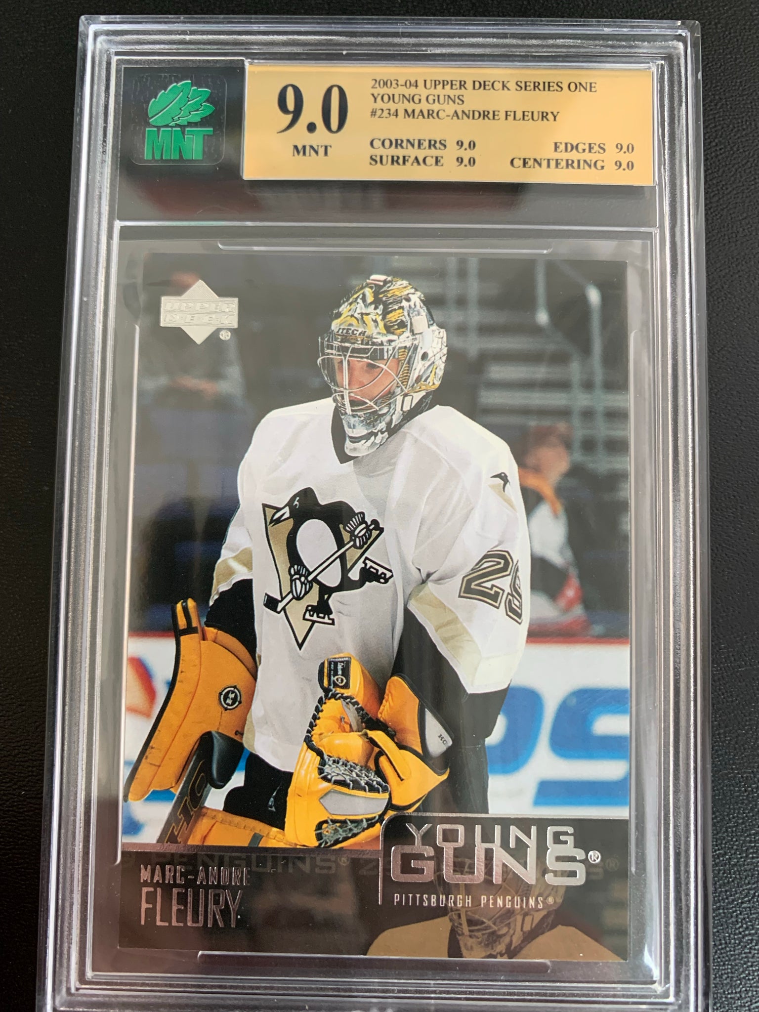 2003 04 Upper Deck Hockey 234 Pittsburgh Penguins Marc Andre Fleury Mint Sports Cards Collectibles