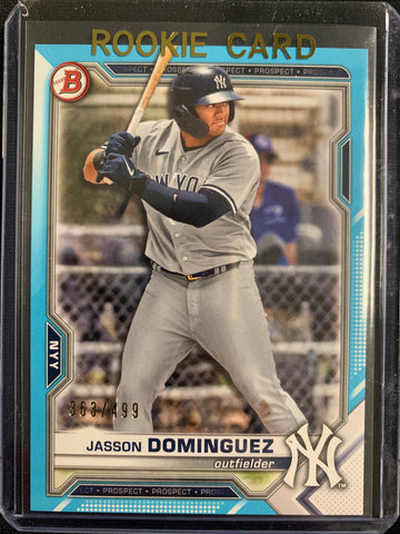JASSON DOMINGUEZ ROOKIE CARD Bowman CHROME RC New York Yankees Baseball  MINT!