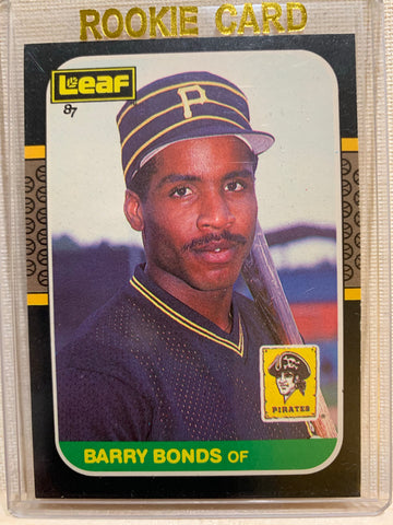 1987-88 DONRUSS BASEBALL #163 - OPENING DAY BARRY BONDS ROOKIE