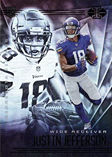 2020 Panini Absolute Rookie Materials Football #13 Justin Jefferson Player  Worn Jersey Card