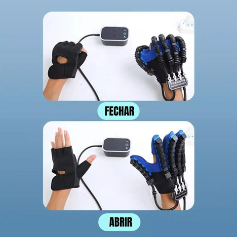Exercitador de Dedos e Mão - Luva Robótica para Reabilitação avc hemiplegia energy express