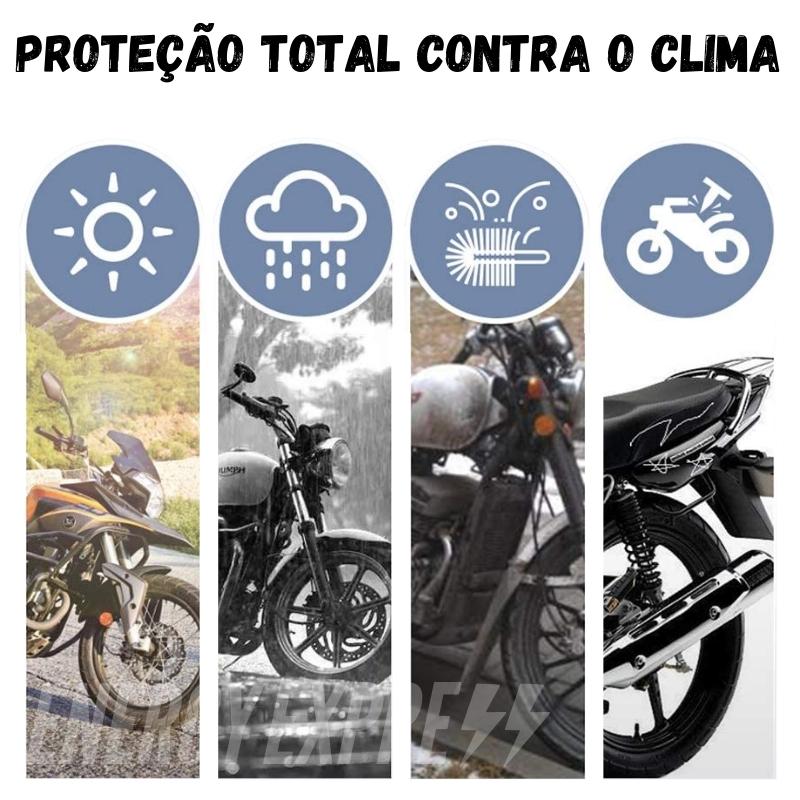 Capa para Motocicleta Impermeável com Trava - Cobrir Moto