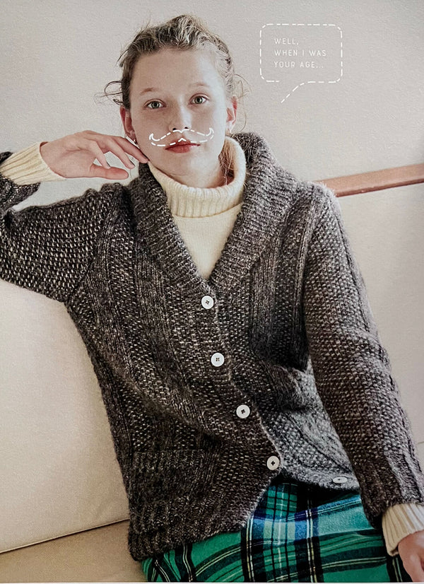 KNIT BOOK2nd_08 ARAN WIDE VEST糸セット| amuhibi