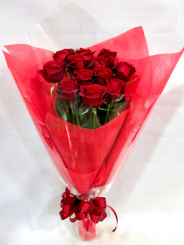 One Hundred Red Roses in Bouquet To Japan