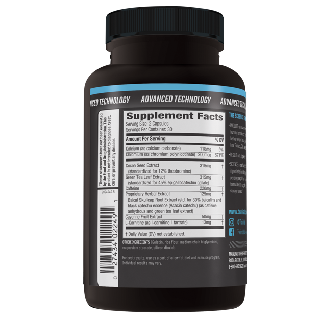 Twinlab Ripped Fuel Extreme Weight Loss Supplement Capsule - 60