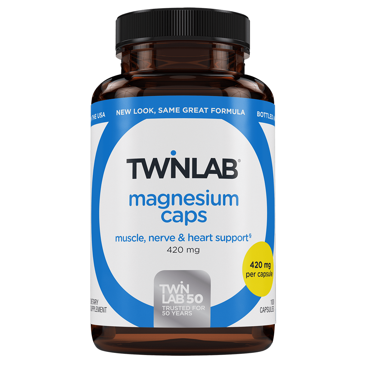 Twinlab Magnesium Caps 420mg (Allergen Free) 200 Caps