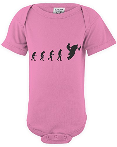 ShirtLoco Baby Evolution Of Man To Snowmobile Rider Infant Bodysuit