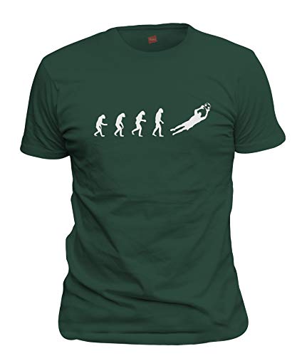 ShirtLoco Men's Evolution of Man to Soccer Goalie T-Shirt