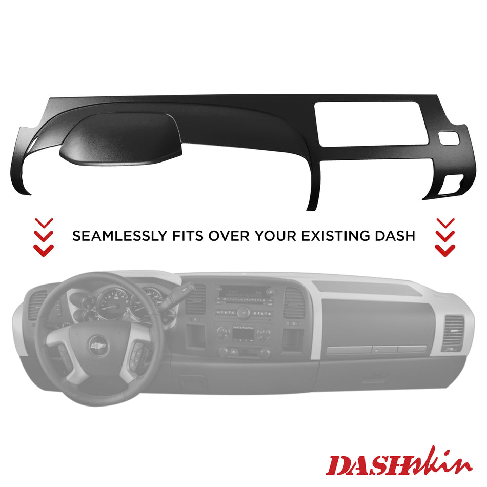 DashSkin 2007-2013 Silverado LS/LT Sierra SL/SLE One Piece Dash Cover - Cashmere