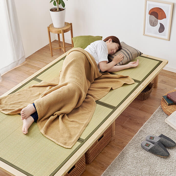 畳マットレス用 すのこベッド シングル ナチュラル イメージ