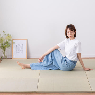 日本製 い草 置き畳 ストレッチイメージ