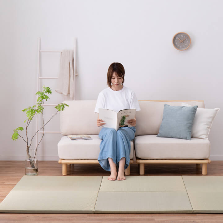 日本製 い草 置き畳 リビングイメージ