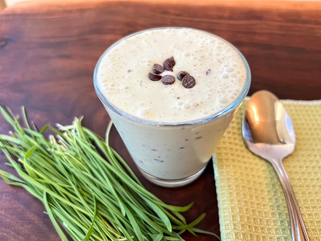 Superfood Shamrock Smoothie (with wheatgrass)