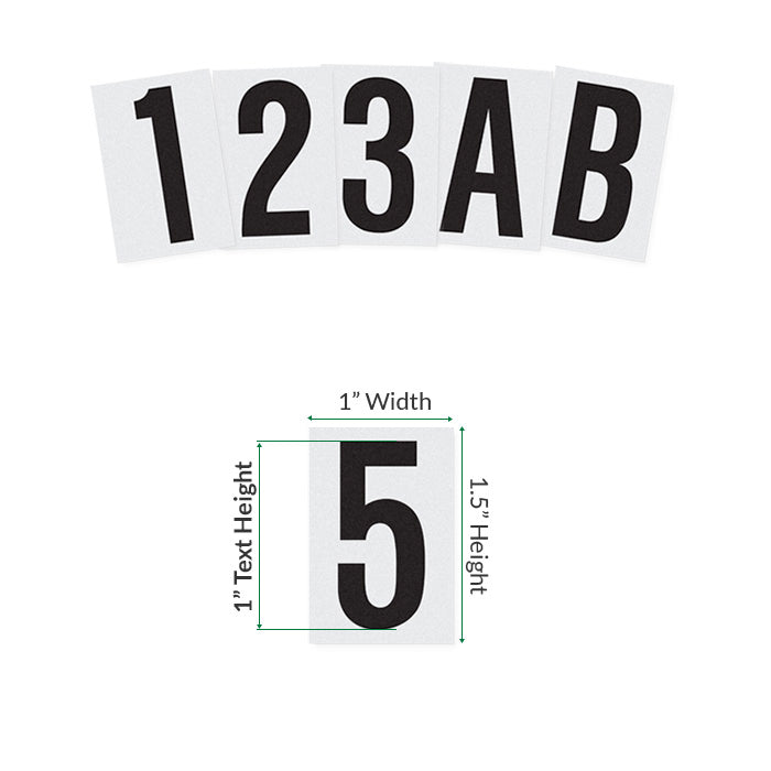 Mailbox Numbers Letters Decals And Reflectors Mailbox Number Shop