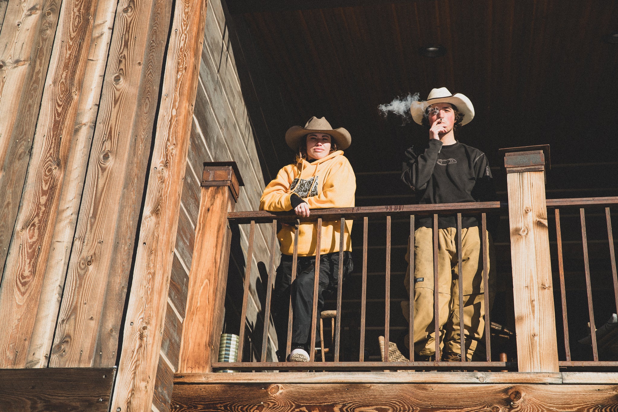 Brantley and Goop living that Montana experience | Photo: Bob Plumb