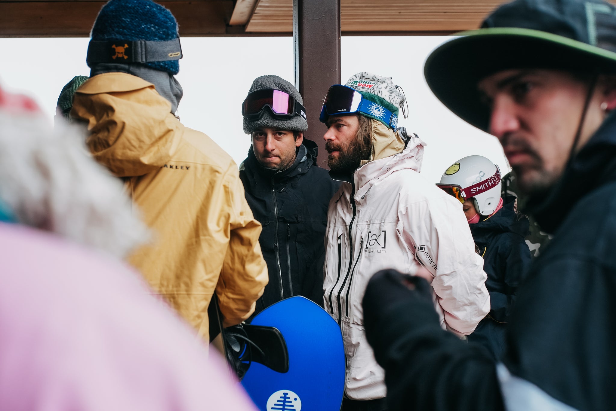 The beginning of Day 1 for Jake. Getting lift tickets, greeting people as they arrived, and handing out stickers // p. Jose Pablo Castillo