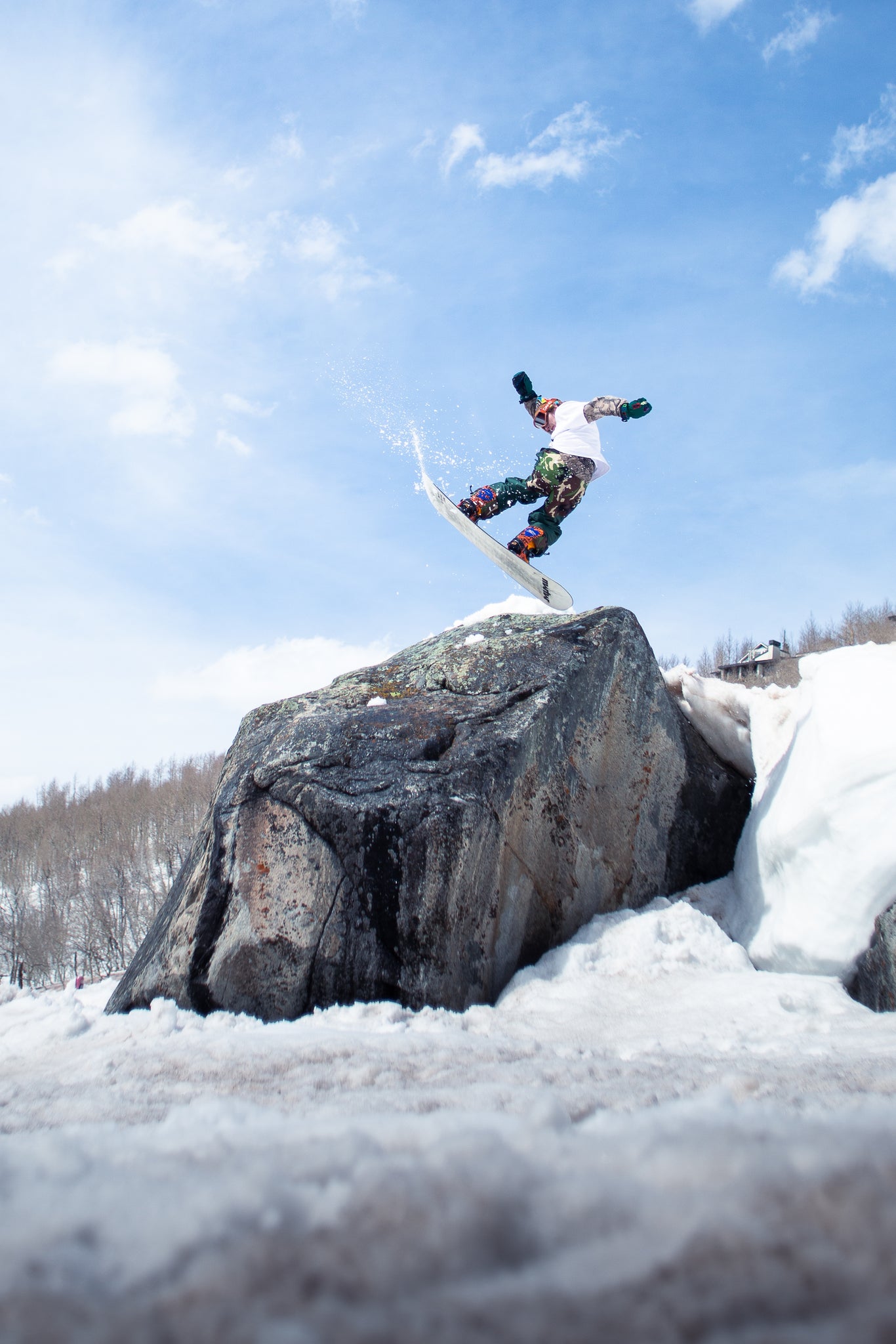 When the traffic in Big Cottonwood Canyon only gets you so far, at least there's a jib on the side of the road.  Evan Erickson - photo - Matt Kusbel